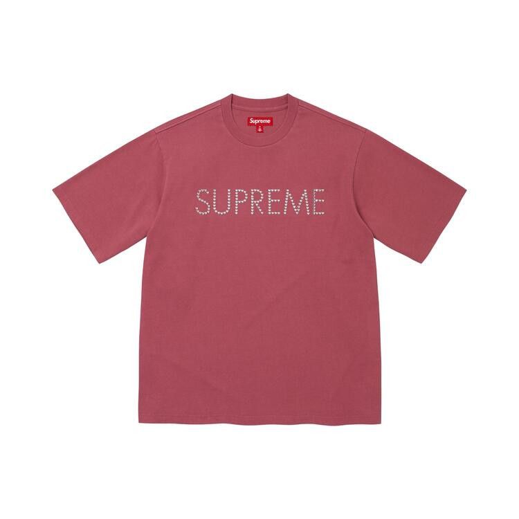 Supreme Hearts Studded Short-Sleeve Top Dusty Rose - Im Your Wardrobe