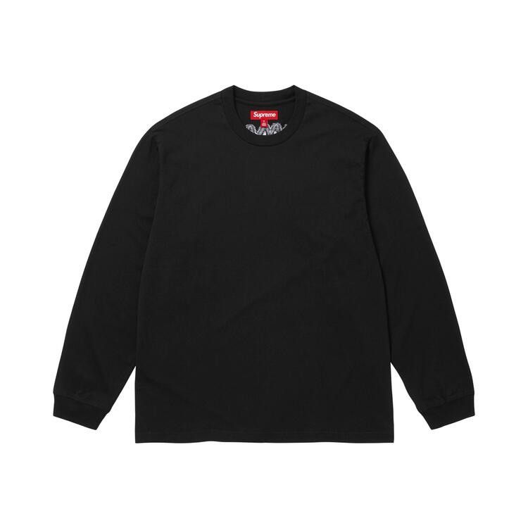 Supreme Intarsia Long-Sleeve Top Black - Im Your Wardrobe