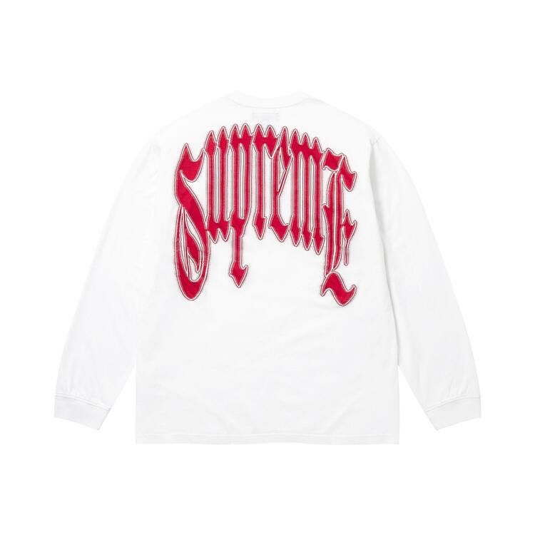 Supreme Intarsia Long-Sleeve Top White - Im Your Wardrobe
