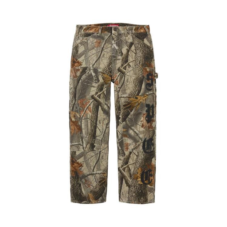 Supreme Leather Appliqué Double Knee Painter Pant Realtree Hardwoods Camo - Im Your Wardrobe