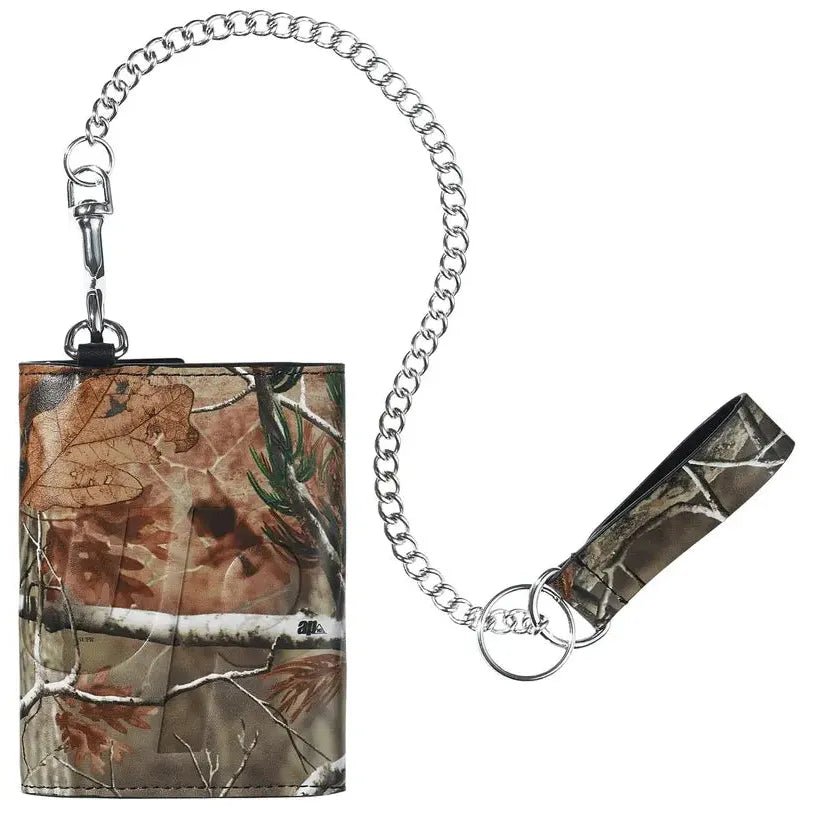 Supreme Leather Chain Wallet (FW25) Realtree Hardwoods Camo - Im Your Wardrobe