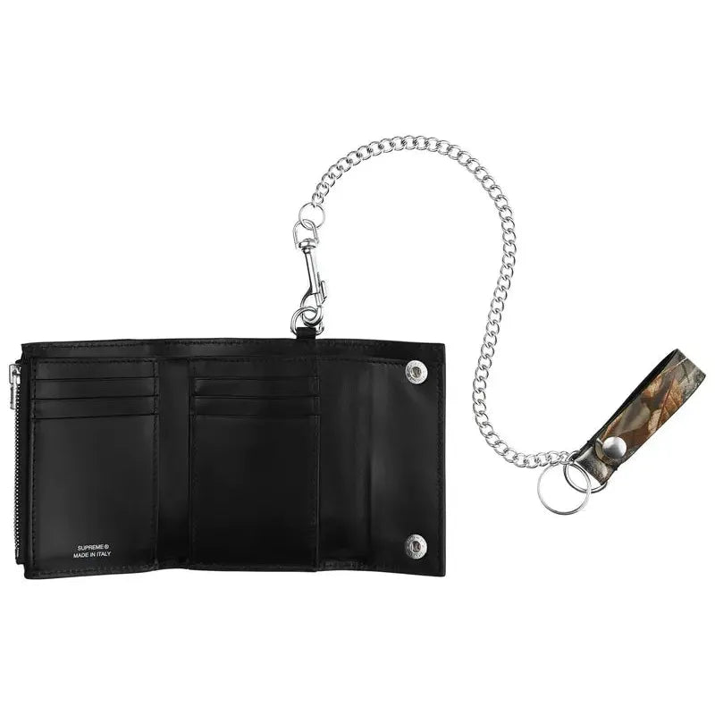 Supreme Leather Chain Wallet (FW25) Realtree Hardwoods Camo - Im Your Wardrobe