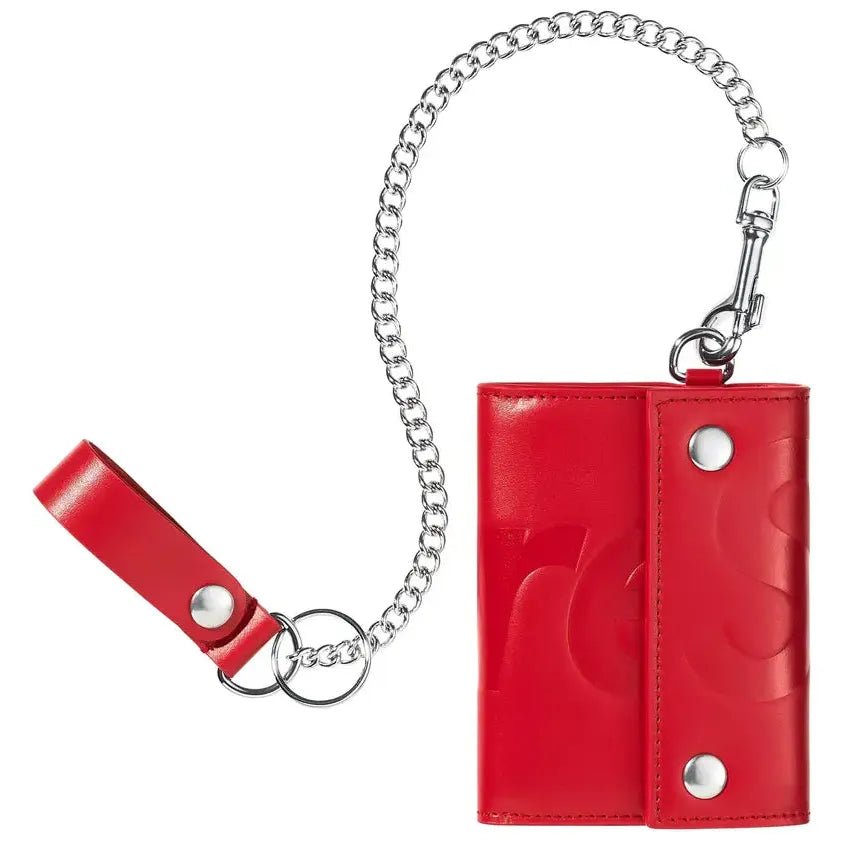 Supreme Leather Chain Wallet (FW25) Red - Im Your Wardrobe