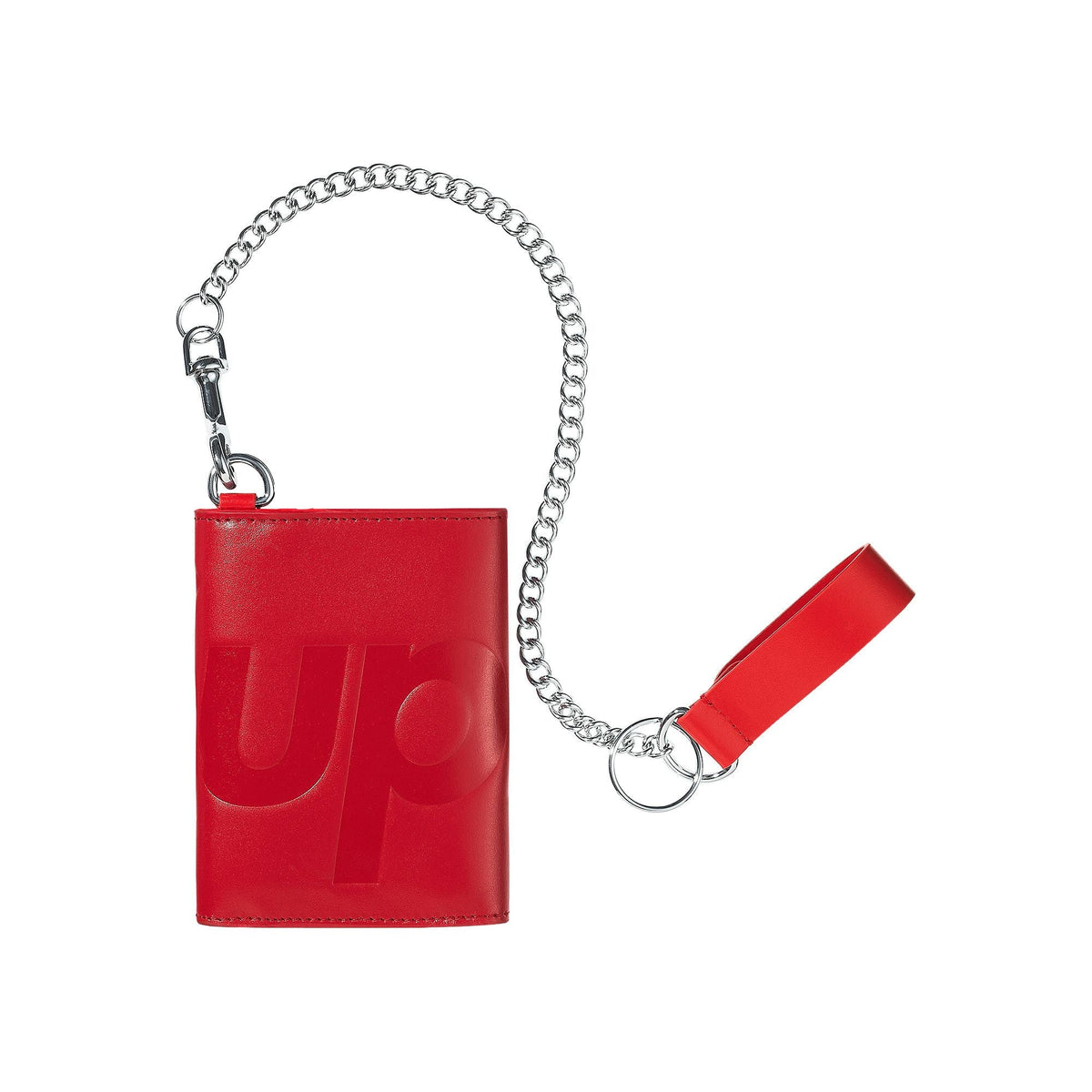 Supreme Leather Chain Wallet Red - Im Your Wardrobe