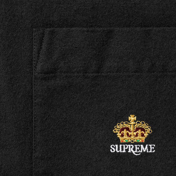 Supreme Loose Fit Oxford Shirt Black - Im Your Wardrobe