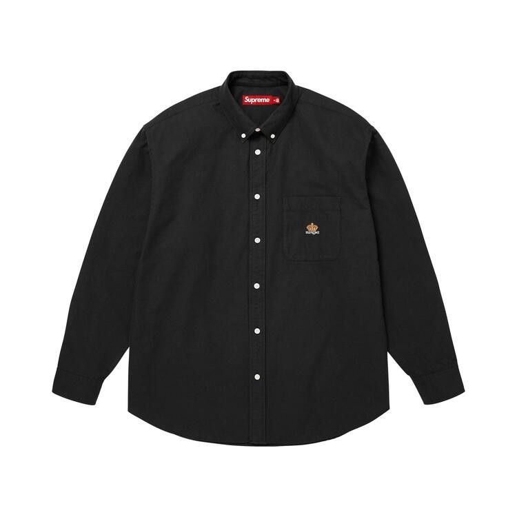 Supreme Loose Fit Oxford Shirt Black - Im Your Wardrobe