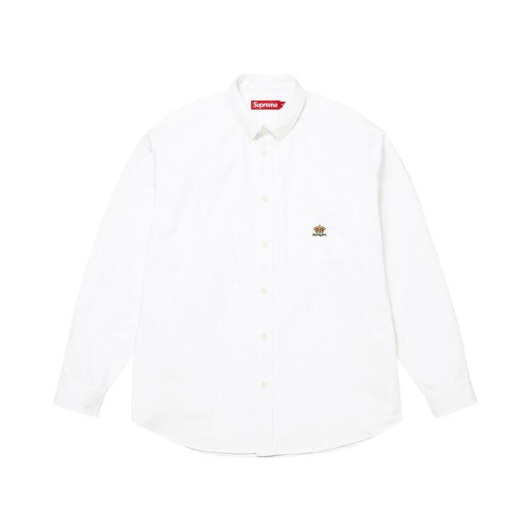 Supreme Loose Fit Oxford Shirt White - Im Your Wardrobe