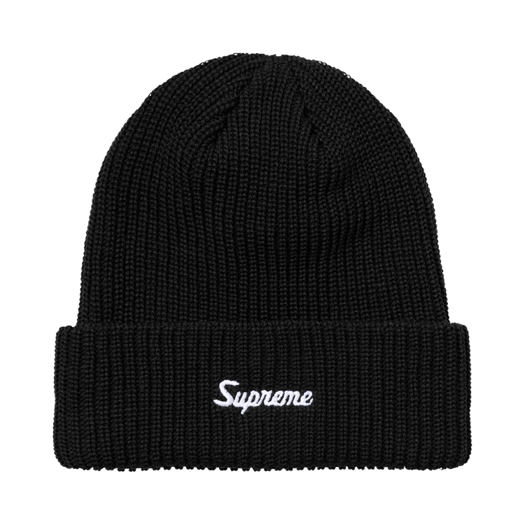 Supreme Loose Gauge Beanie (FW26) Black - Im Your Wardrobe