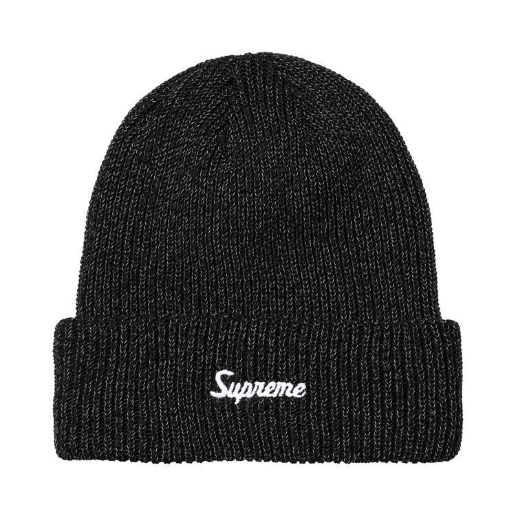 Supreme Loose Gauge Beanie (FW26) Black Reflective - Im Your Wardrobe