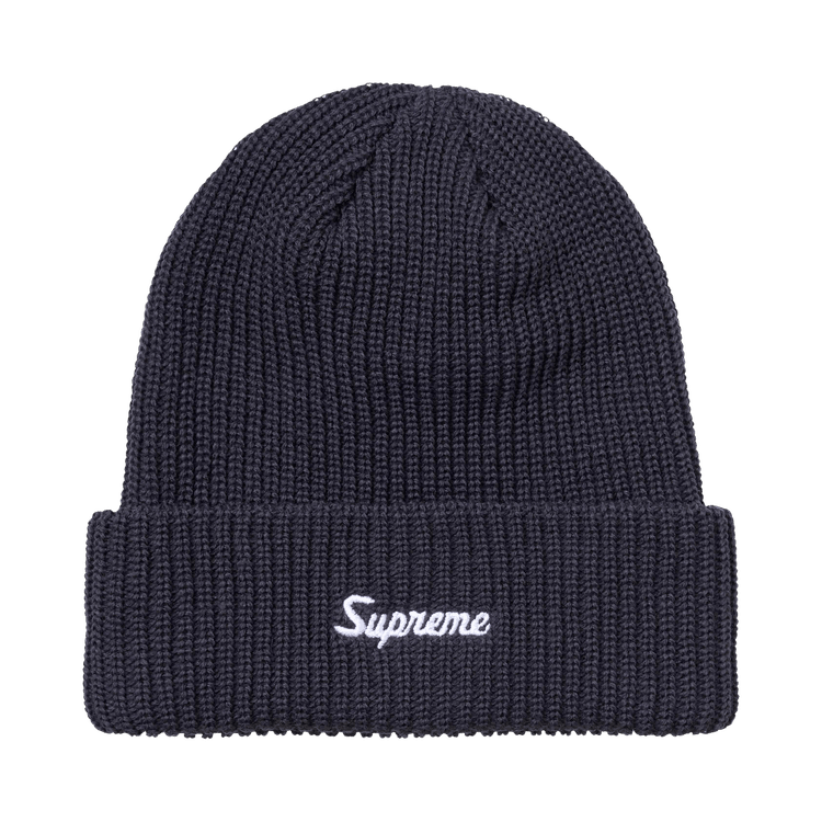 Supreme Loose Gauge Beanie (FW26) Navy - Im Your Wardrobe