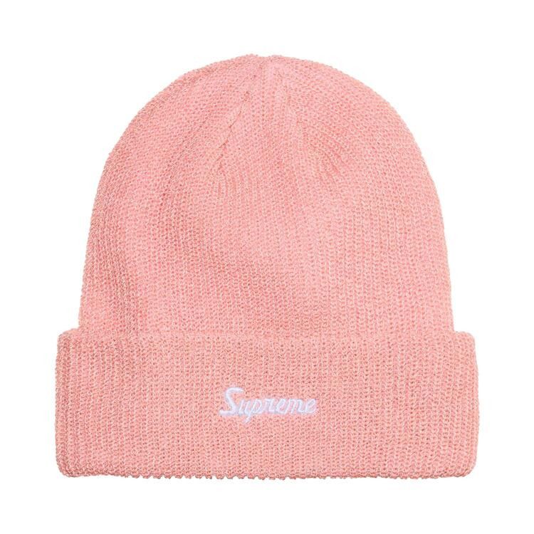 Supreme Loose Gauge Beanie (FW26) Pink Reflective - Im Your Wardrobe