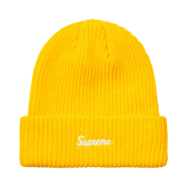 Supreme Loose Gauge Beanie (FW26) Yellow - Im Your Wardrobe