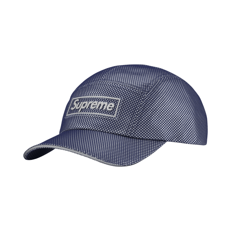 Supreme Metallic Mesh Camp Cap (FW26) Navy - Im Your Wardrobe
