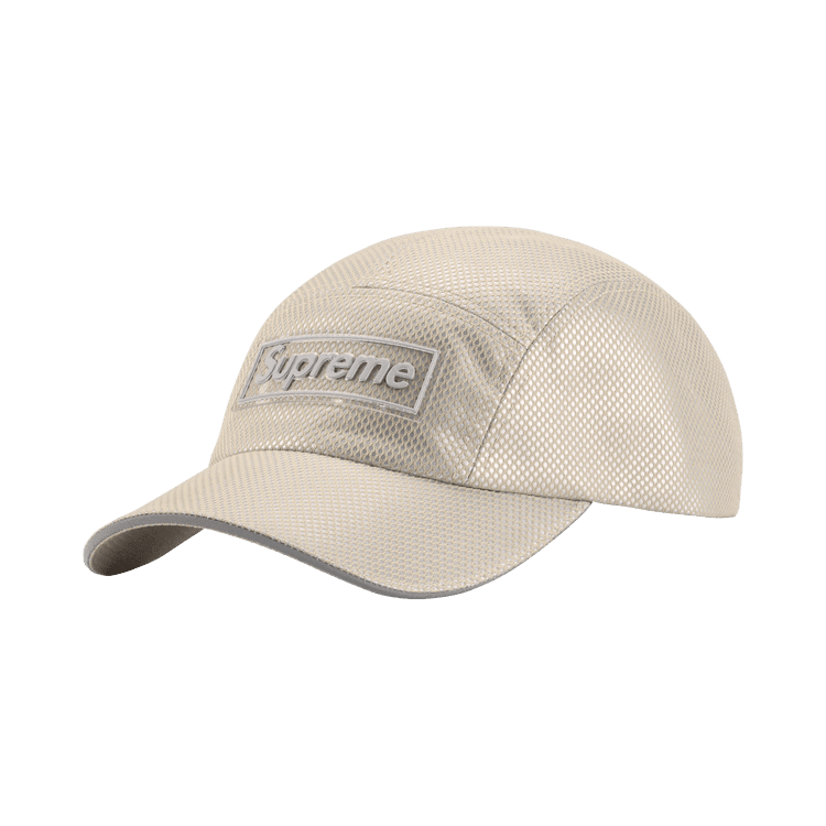 Supreme Metallic Mesh Camp Cap (FW26) Stone - Im Your Wardrobe