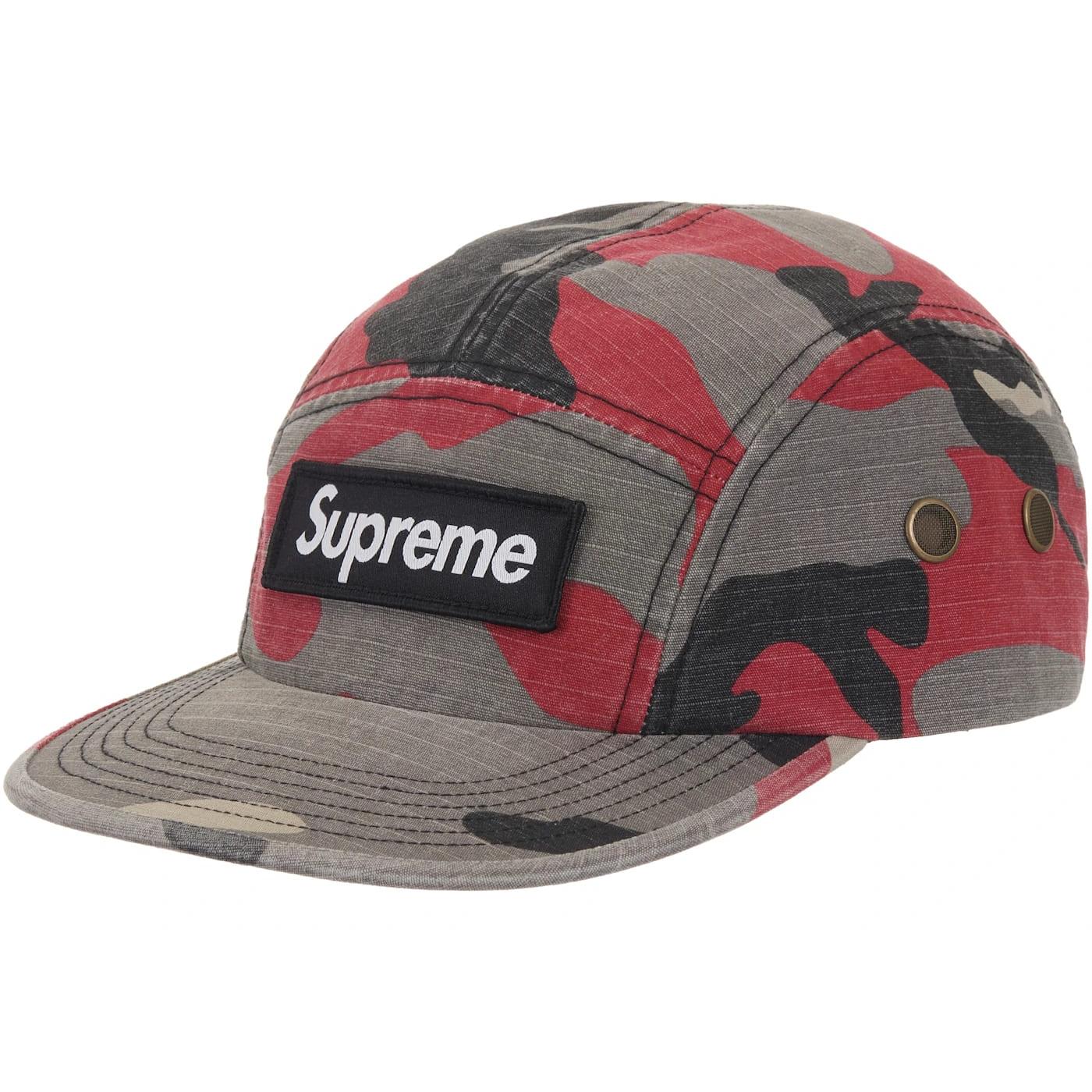 Supreme Military Camp Cap (SS26) Red Camo - Im Your Wardrobe