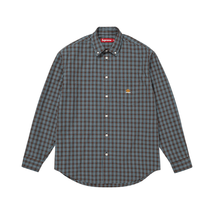 Supreme Mini Plaid Shirt Brown - Im Your Wardrobe