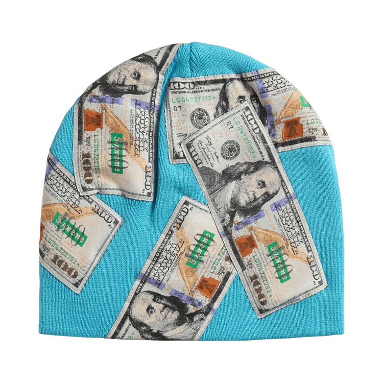 Supreme Money Beanie (FW26) Light Blue - Im Your Wardrobe