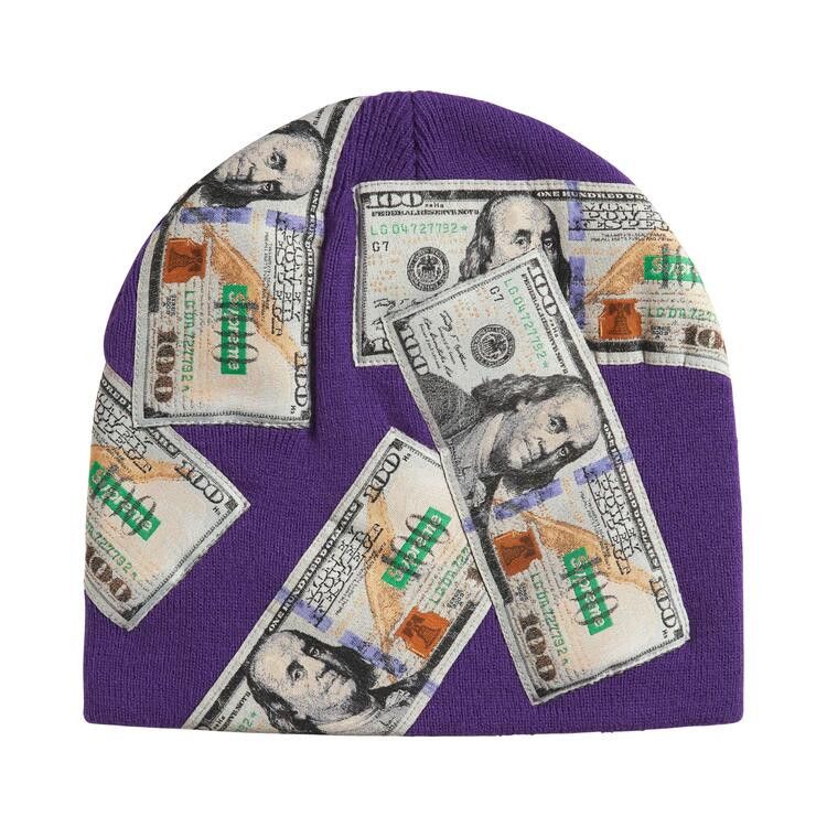 Supreme Money Beanie (FW26) Purple - Im Your Wardrobe