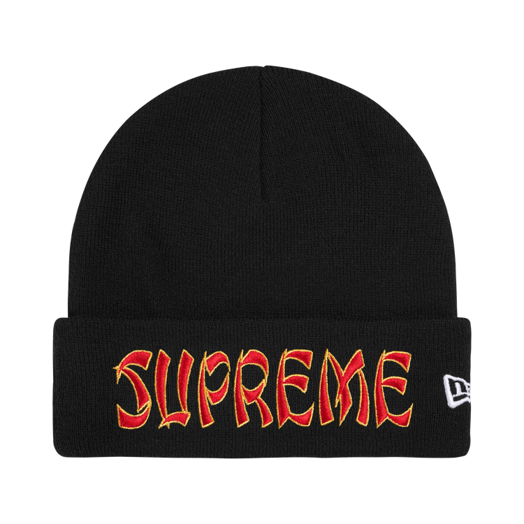 Supreme New Era Action Beanie (FW26) Black - Im Your Wardrobe