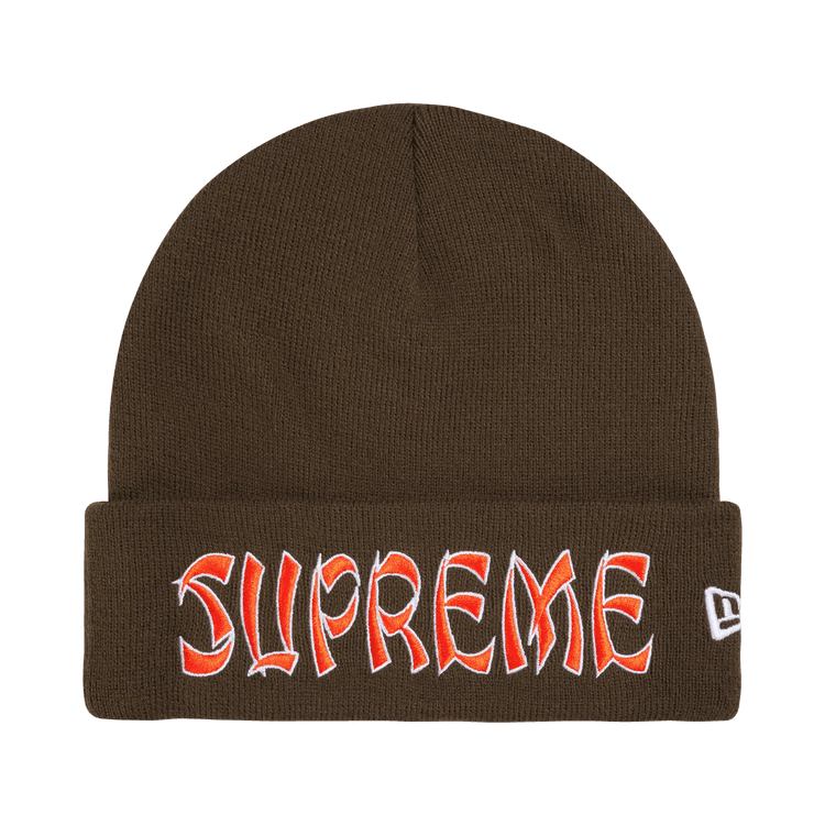 Supreme New Era Action Beanie (FW26) Brown - Im Your Wardrobe