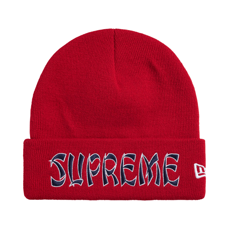 Supreme New Era Action Beanie (FW26) Red - Im Your Wardrobe