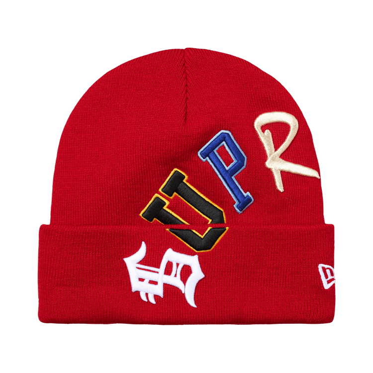 Supreme New Era Arc Beanie (FW26) Red - Im Your Wardrobe