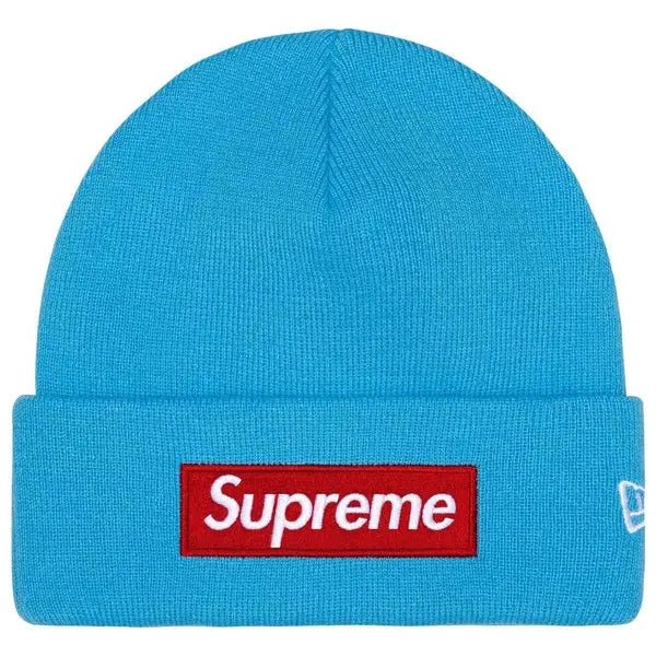 Supreme New Era Box Logo Beanie (FW25) Cyan - Im Your Wardrobe