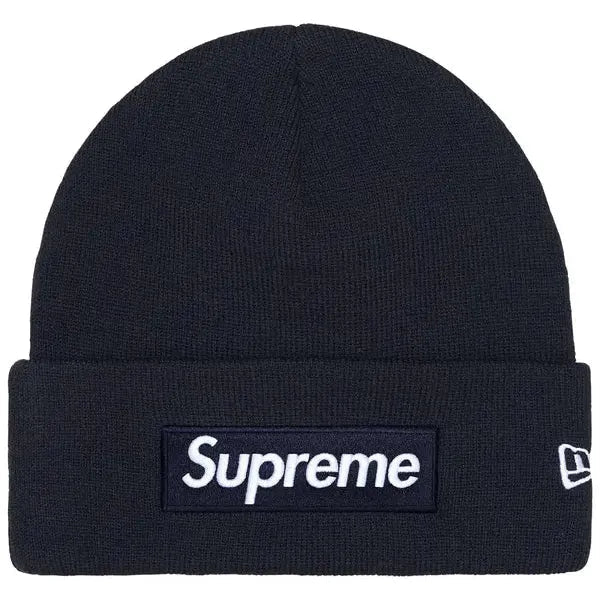 Supreme New Era Box Logo Beanie (FW25) Navy - Im Your Wardrobe