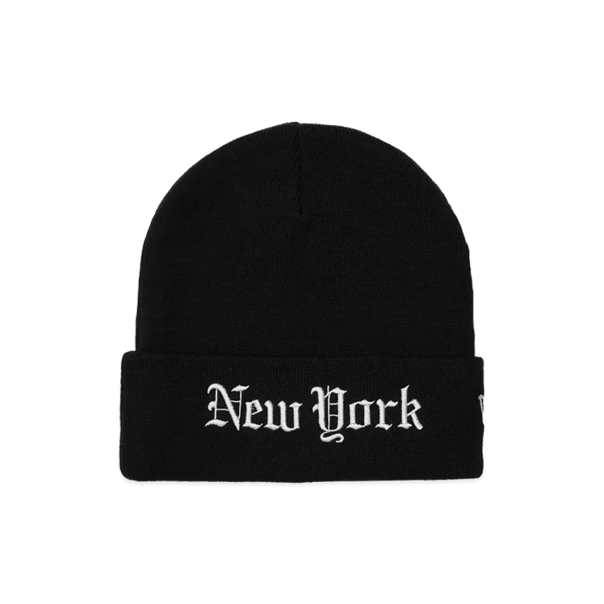 Supreme New Era Shop Beanie (New York) (FW26) Black - Im Your Wardrobe
