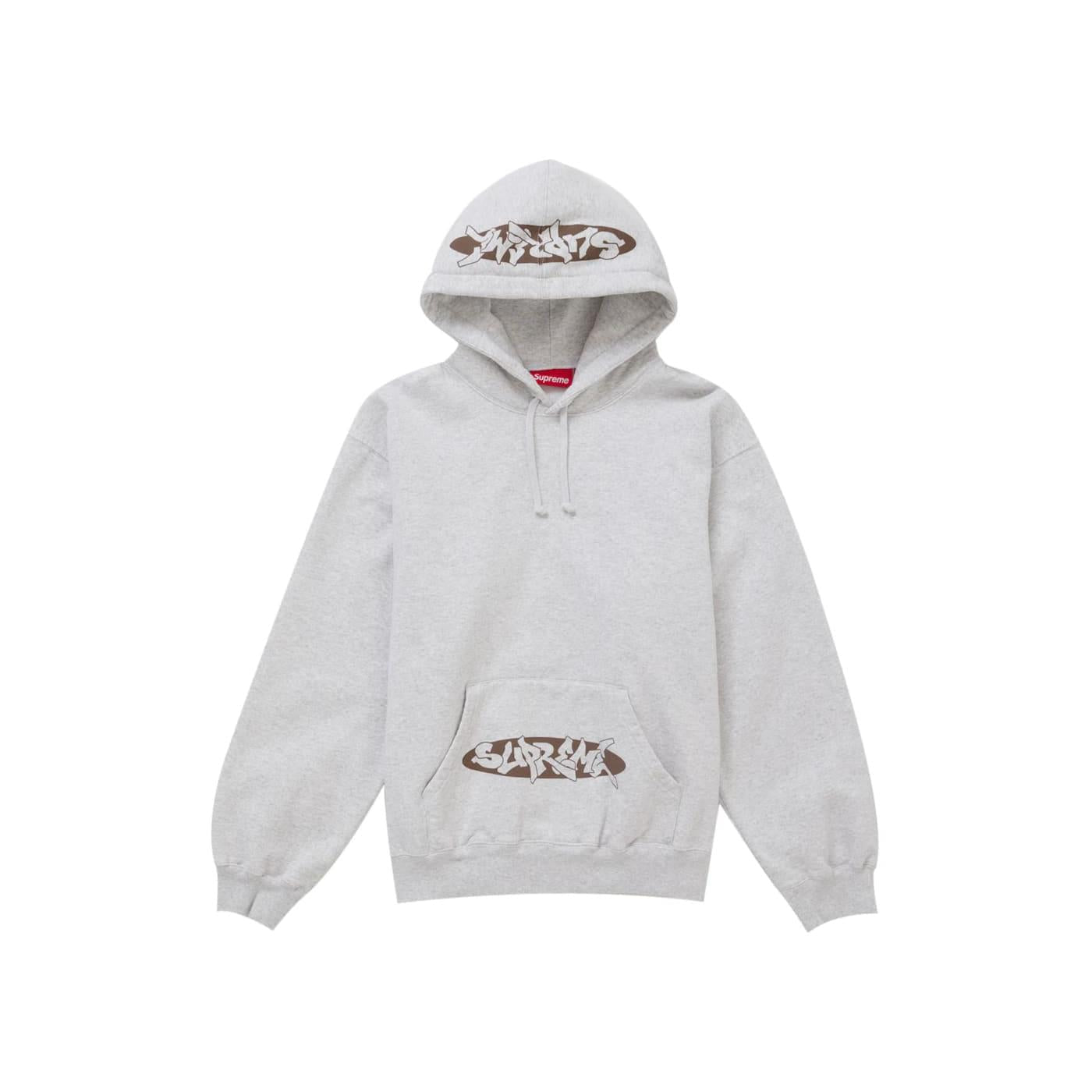 Supreme New World Order Hooded Sweatshirt Heather Grey - Im Your Wardrobe