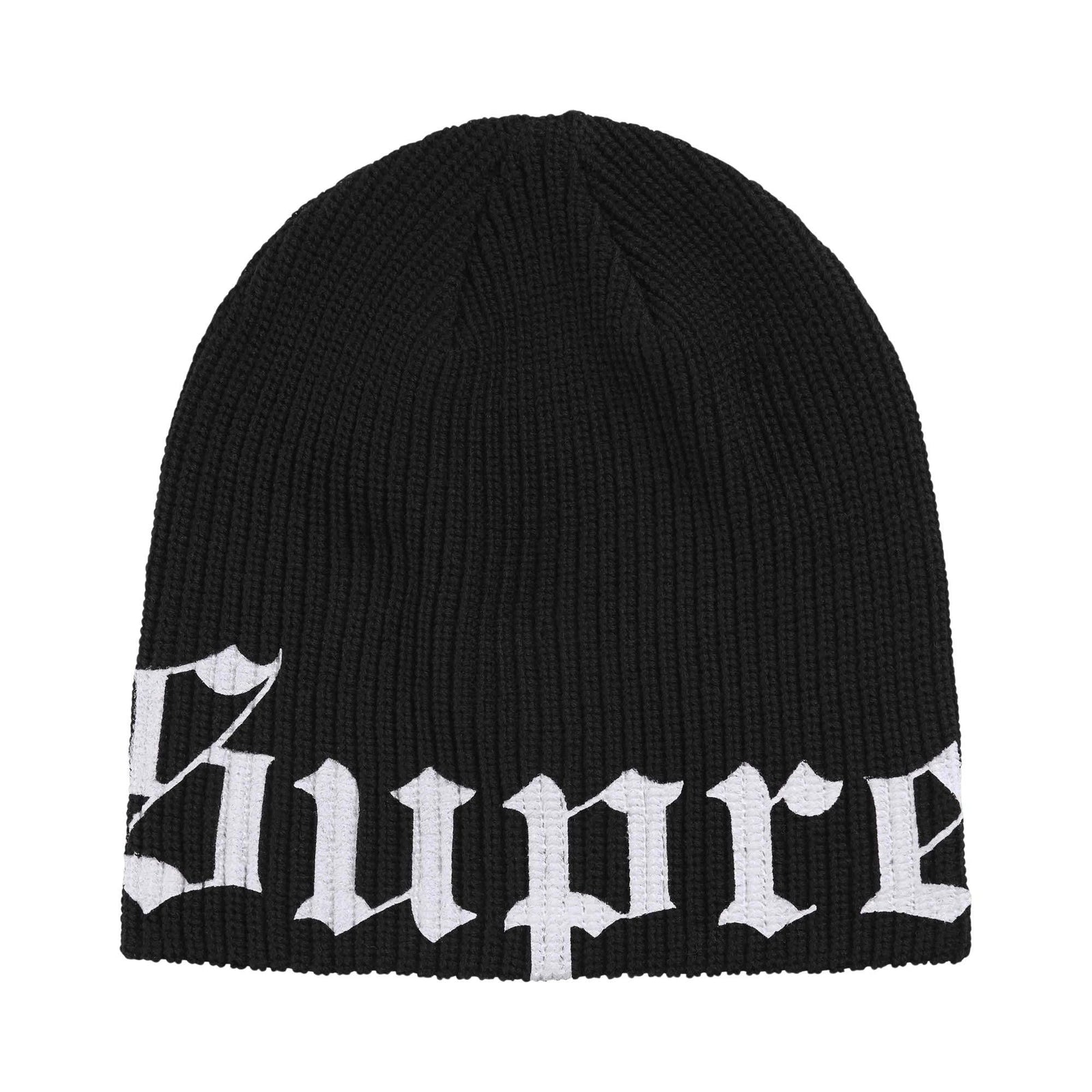 Supreme Old English Printed Beanie (SS26) Black - Im Your Wardrobe