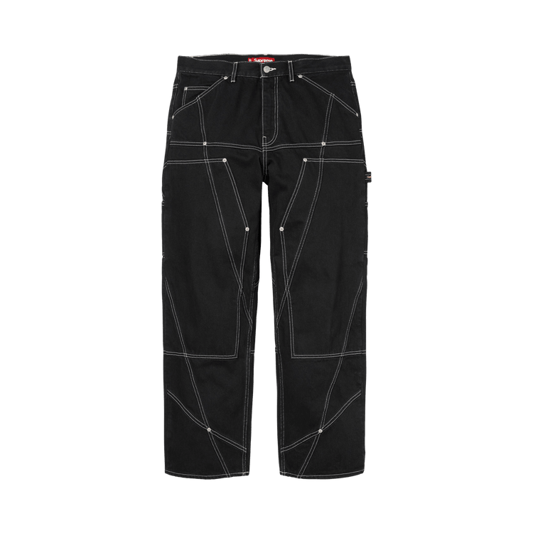 Supreme Paneled Double Knee Painter Pant Black - Im Your Wardrobe