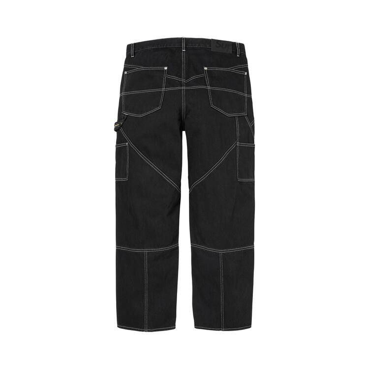 Supreme Paneled Double Knee Painter Pant Black - Im Your Wardrobe
