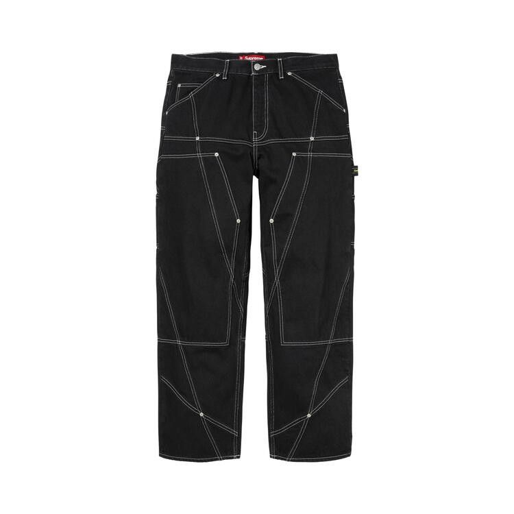 Supreme Paneled Double Knee Painter Pant Black - Im Your Wardrobe