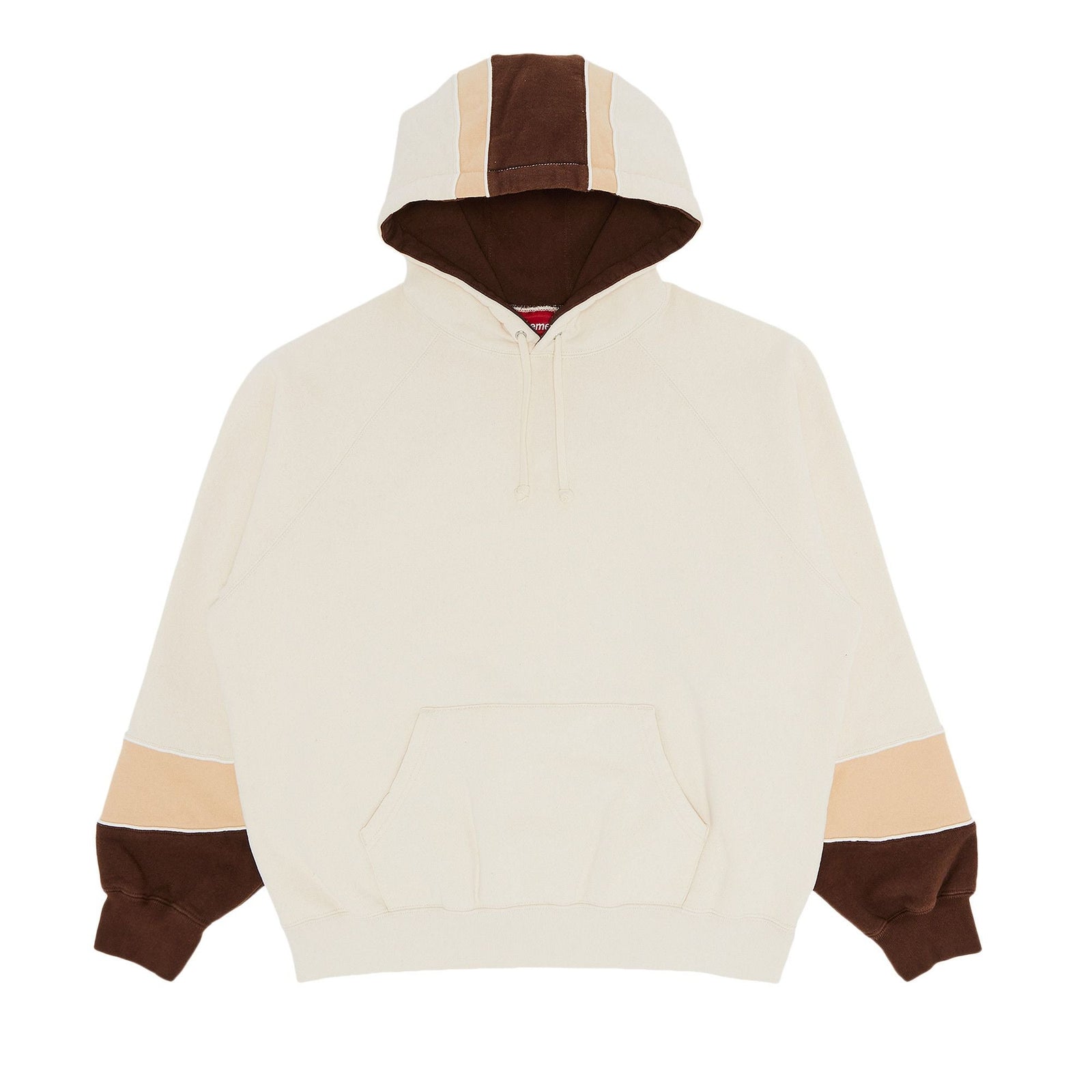 Supreme Paneled Hooded Sweatshirt Natural - Im Your Wardrobe