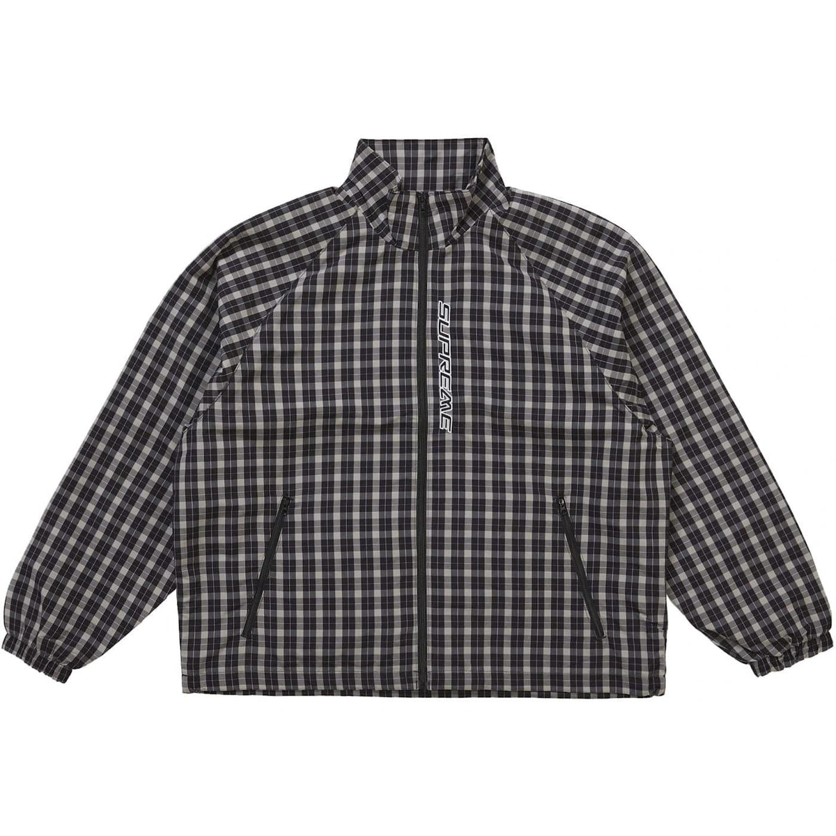 Supreme Plaid Track Jacket Black - Im Your Wardrobe