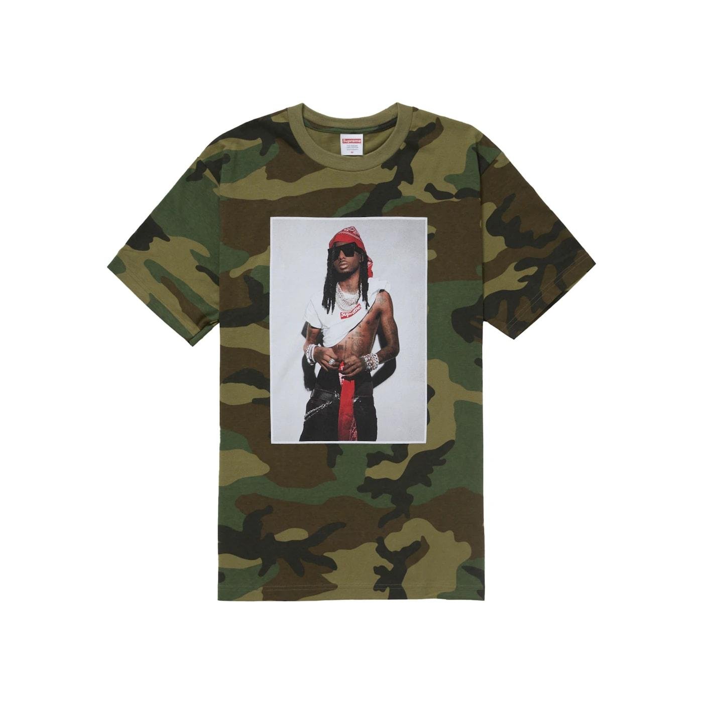 Supreme Playboi Carti Tee Woodland Camo - Im Your Wardrobe