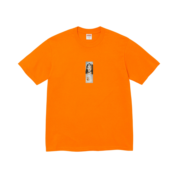 Supreme Prayer Card Box Logo Tee (FW26) Orange - Im Your Wardrobe