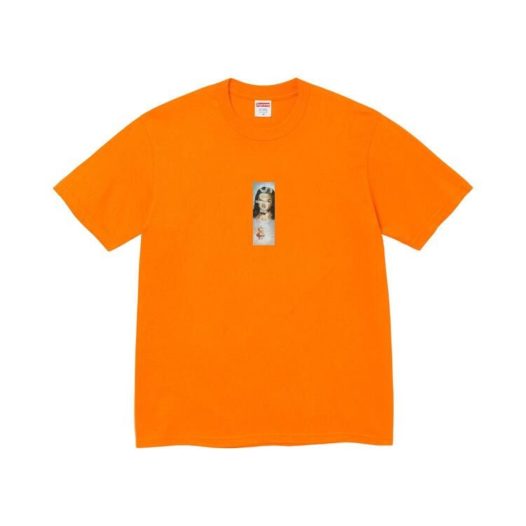 Supreme Prayer Card Box Logo Tee (FW26) Orange - Im Your Wardrobe