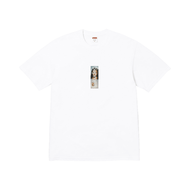 Supreme Prayer Card Box Logo Tee White - Im Your Wardrobe