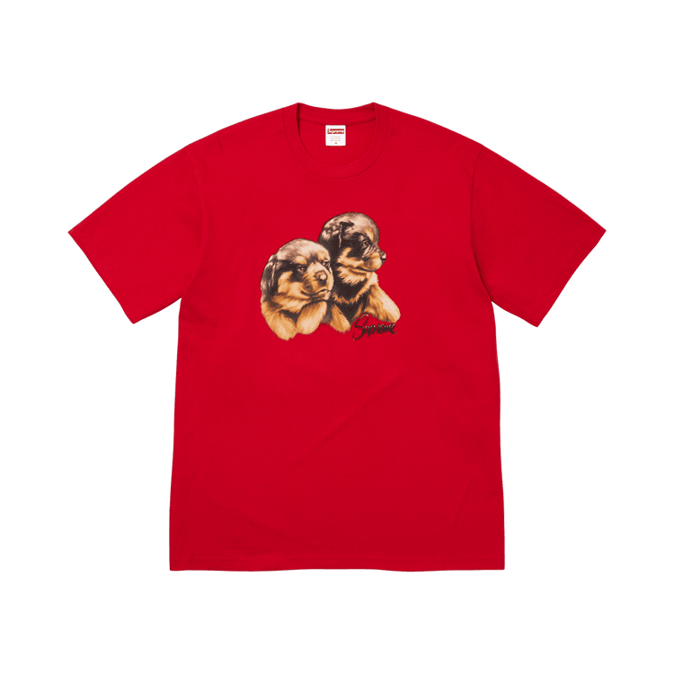 Supreme Puppies Tee Red - Im Your Wardrobe