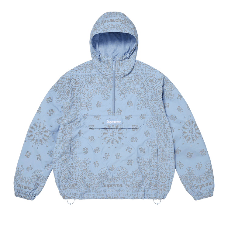 Supreme Reflective Bandana Anorak Light Blue - Im Your Wardrobe