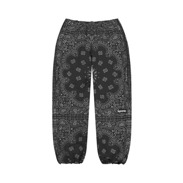Supreme Reflective Bandana Track Pant Black - Im Your Wardrobe