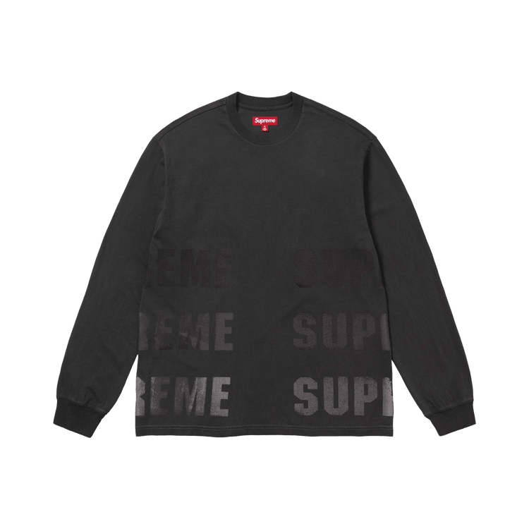 Supreme Reflective Long-Sleeve Top Black - Im Your Wardrobe