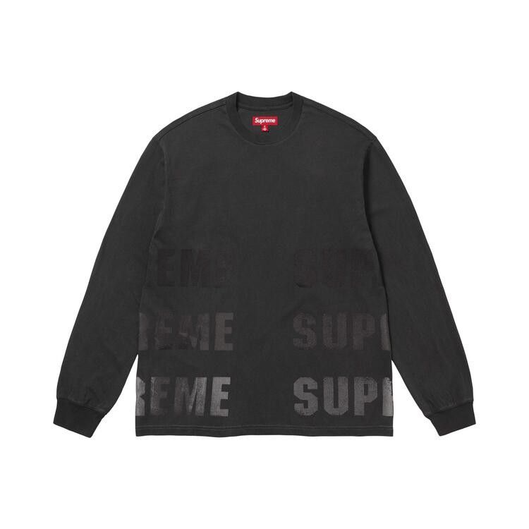 Supreme Reflective Long-Sleeve Top Black - Im Your Wardrobe