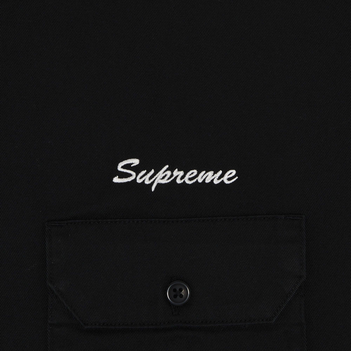 Supreme Rhinestone Pin Up S/S Work Shirt Black - Im Your Wardrobe