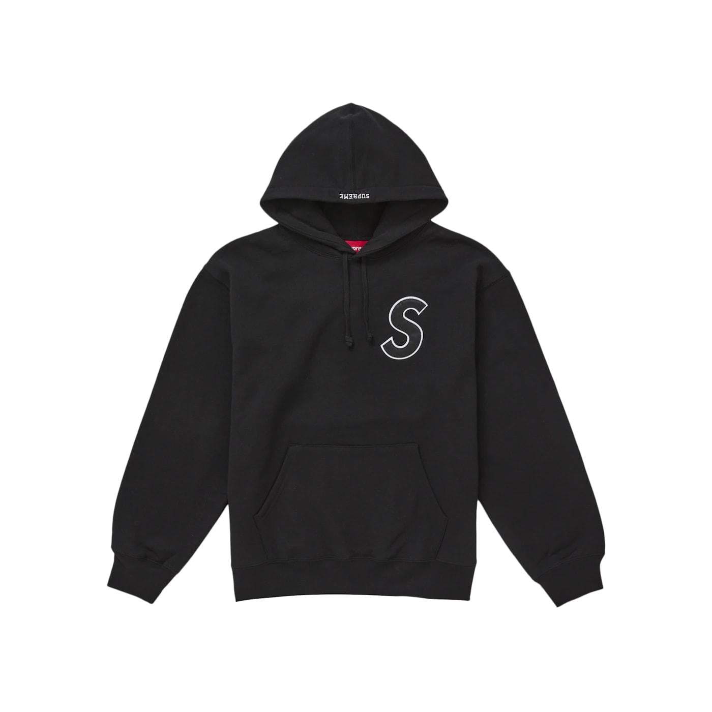 Supreme S Logo Hooded Sweatshirt (SS25) Black - Im Your Wardrobe