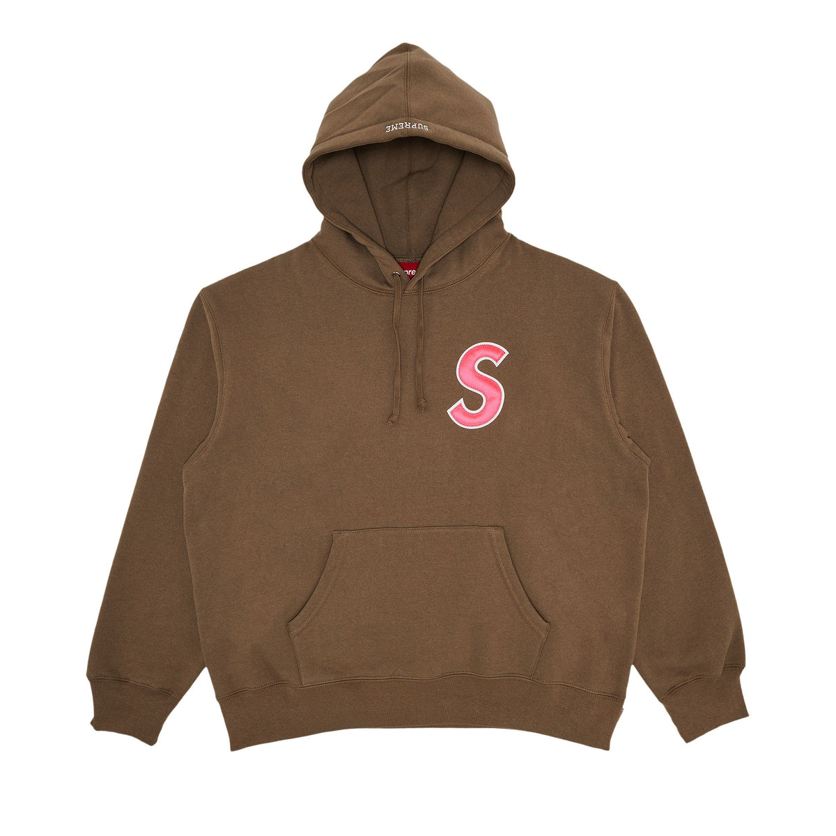 Supreme S Logo Hooded Sweatshirt (SS25) Dusty Brown - Im Your Wardrobe