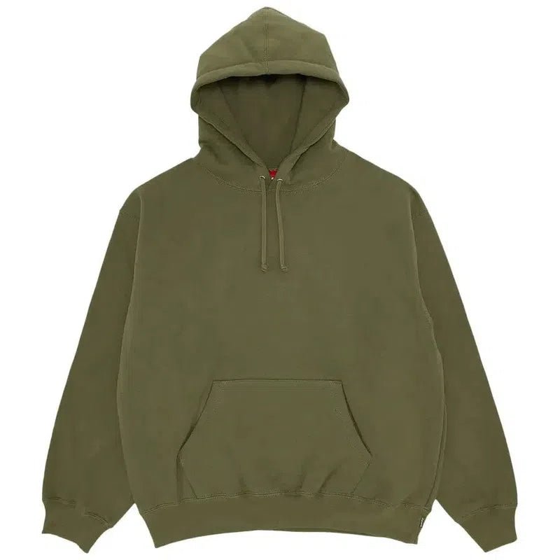 Supreme Satin Appliqué Hooded Sweatshirt (FW23) &#39;Light Olive&#39; - Im Your Wardrobe