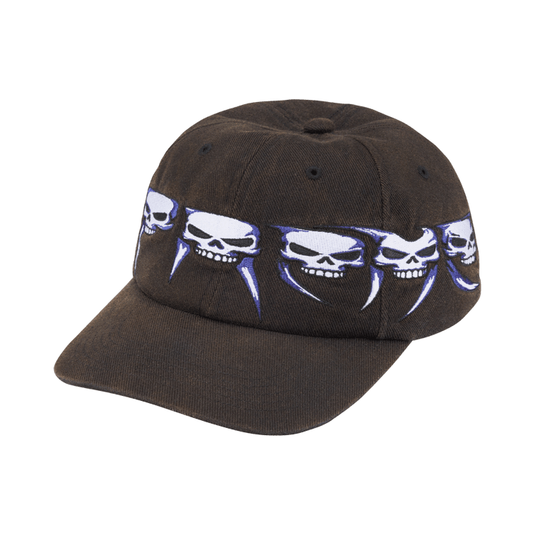 Supreme Skulls Spellout 6-Panel (FW26) Black - Im Your Wardrobe